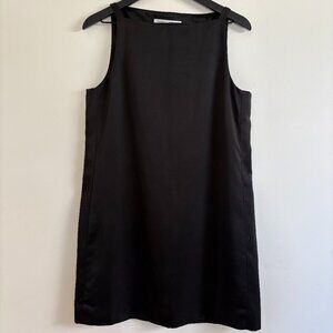 Proenza Schouler White Label Black Sleeveless Minidress Size M Square Neck
